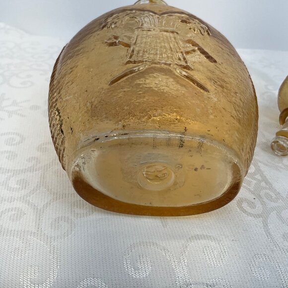 Vintage General Taylor Never Surrenders Flask Decanter Amber - Picture 4 of 5